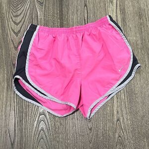 Nike Dri-Fit Athletic Running Short High Rise Elastic Waist Pull-On Pink Size S